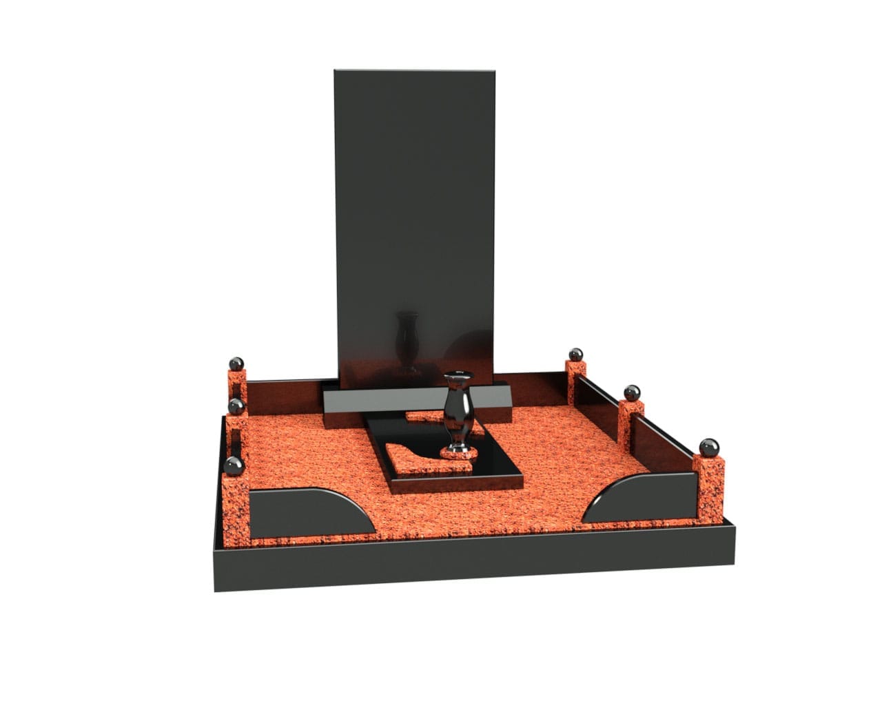 Величественный и стильный памятник из гранита природного, надежно сохранит память о любимом человеке, ушедшем в мир иной, на максимально долгий срок.