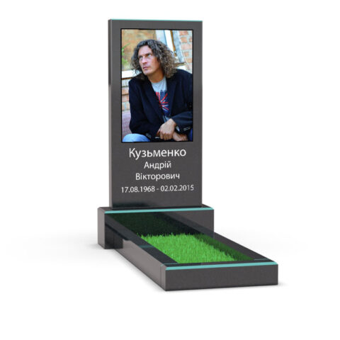 Памятник S1 с фото стеклом