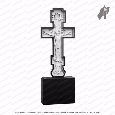 Памятник в форме креста, крест на могилу