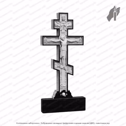 Памятник в форме креста, крест на могилу