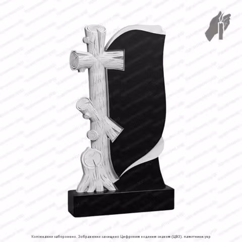 Памятник в форме креста, крест на могилу