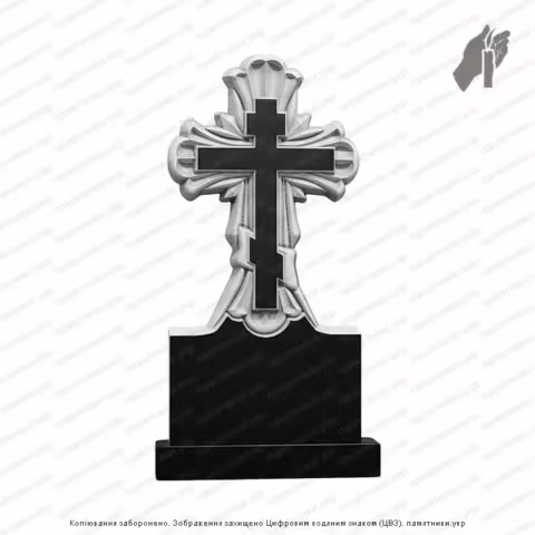 Памятник в форме креста, крест на могилу