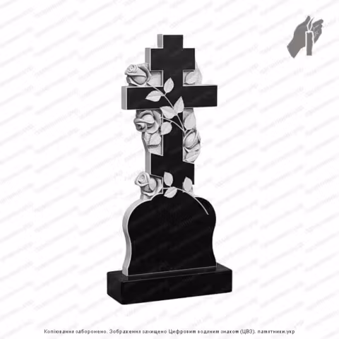 Памятник в форме креста, крест на могилу