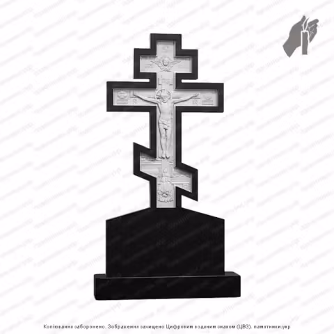 Памятник в форме креста, крест на могилу