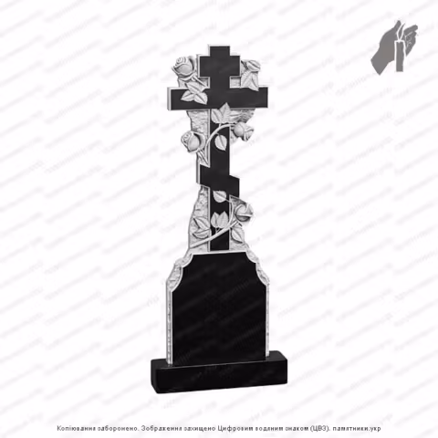 Памятник в форме креста, крест на могилу