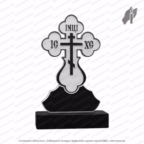 Памятник в форме креста, крест на могилу