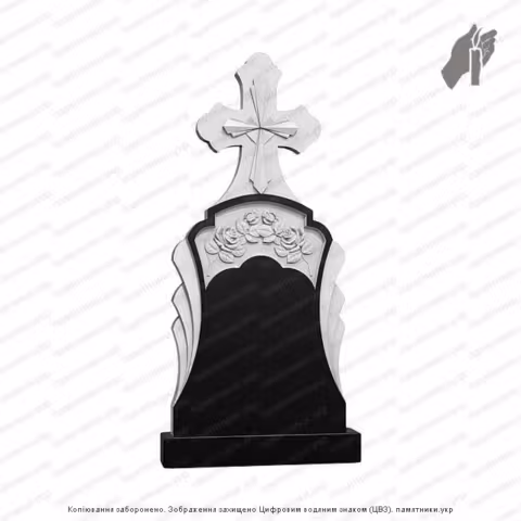 Памятник в форме креста, крест на могилу