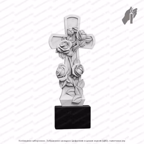 Памятник в форме креста, крест на могилу