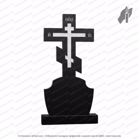 Памятник в форме креста, крест на могилу