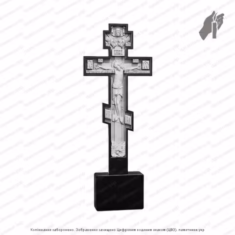 Памятник в форме креста, крест на могилу