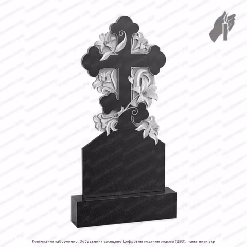 Памятник в форме креста, крест на могилу