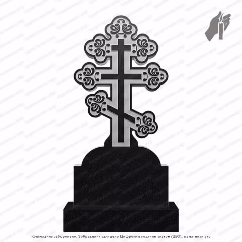 Памятник в форме креста, крест на могилу