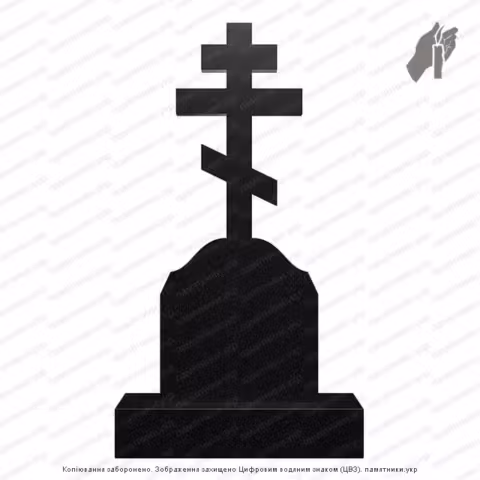 Памятник в форме креста, крест на могилу