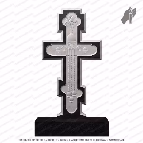 Памятник в форме креста, крест на могилу