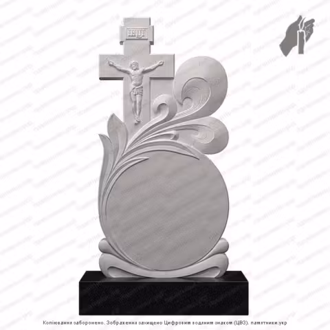 Памятник в форме креста, крест на могилу