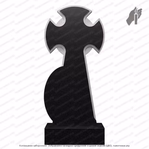 Памятник в форме креста, крест на могилу