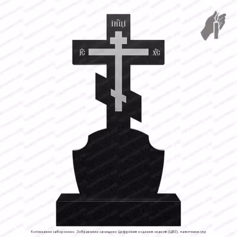 Памятник в форме креста, крест на могилу