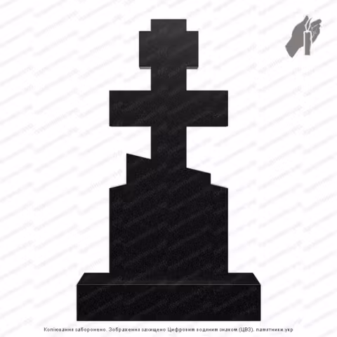 Памятник в форме креста, крест на могилу