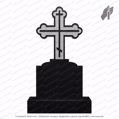 Памятник в форме креста, крест на могилу