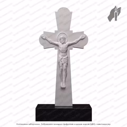 Памятник в форме креста, крест на могилу