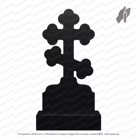 Памятник в форме креста, крест на могилу