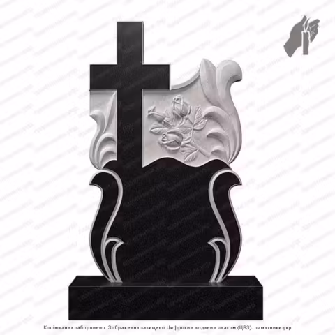 Памятник в форме креста, крест на могилу