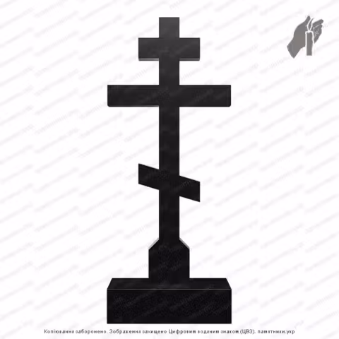 Памятник в форме креста, крест на могилу