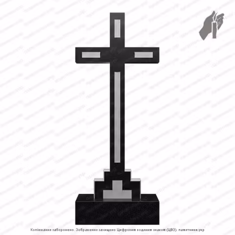 Памятник в форме креста, крест на могилу