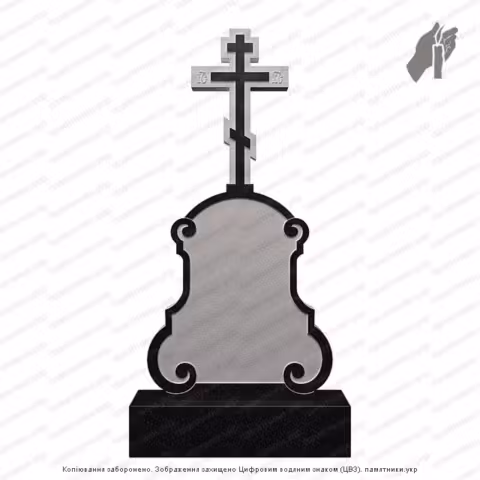 Памятник в форме креста, крест на могилу