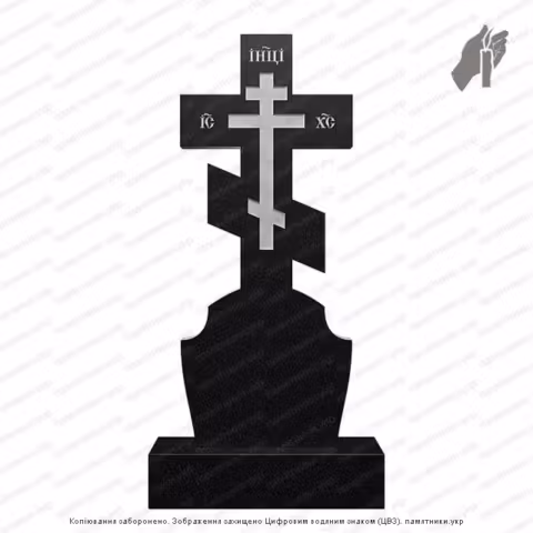 Памятник в форме креста, крест на могилу