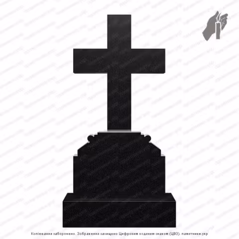 Памятник в форме креста, крест на могилу