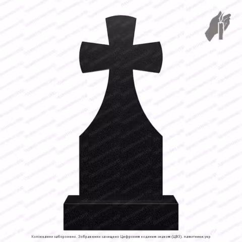Памятник в форме креста, крест на могилу
