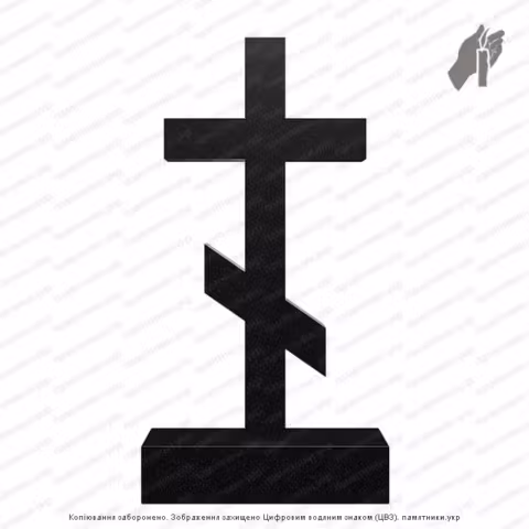 Памятник в форме креста, крест на могилу